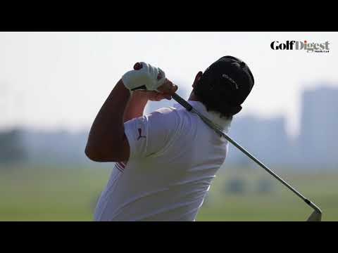 Jason Dufner warm-up routine at 2023 LIV Golf Promotions in Abu Dhabi