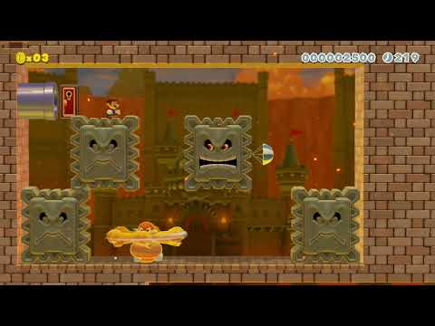 Thwomp Rider by Slade 🍄Super Mario Maker 2 ✹Switch✹ #cap