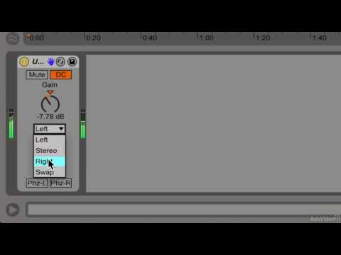 Ableton Live FastTrack 205: Live's Mixing FX - 2. Utility