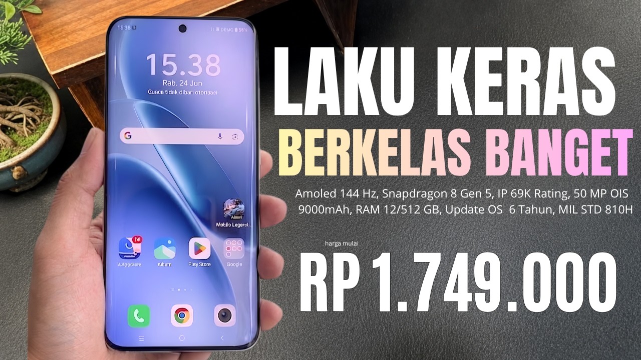 BARU RILIS LANGSUNG LUDES‼️9000mAh, RAM 12/512 GB - HP TERBAIK PALING LARIS PERTENGAHAN 2026