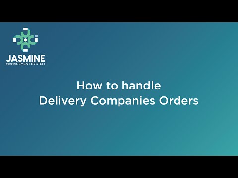 How to handle Delivery Companies Orders