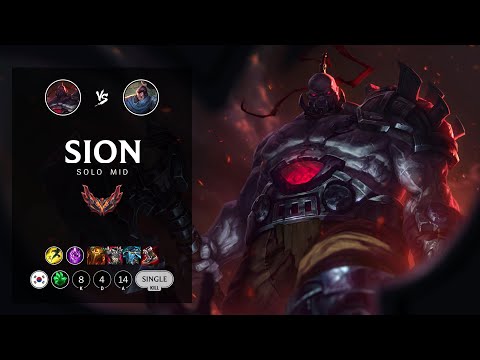 Sion Mid vs Yasuo - KR Grandmaster Patch 12.20