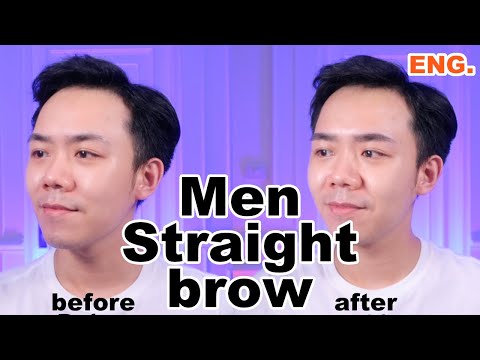 How to กันคิ้วทรงตรง ผู้ชาย | Uncle Bank