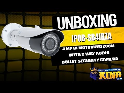 Unboxing: 4MP Sibell IP IR Motorized Zoom Bullet Camera w/ 2 way Audio | IPOB SB4IRZA