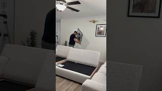 🏡Decorando la pared de la sala🥰 agregamos cuadros con lámparas‼️
