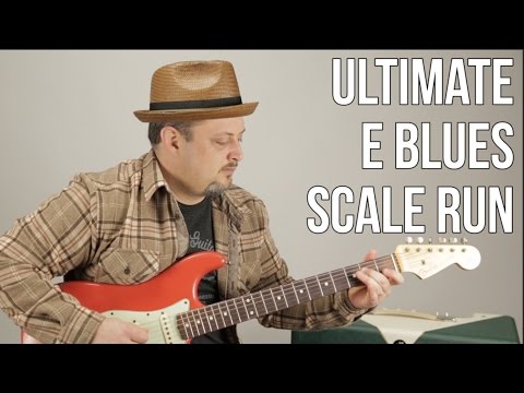 Ultimate E Blues Scale Run - Marty Schwartz Blues Guitar Lesson