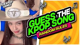 ⭐️ GUESS THE KPOP SONG BY ONE RANDOM RULE | KPOP QUIZ - FUN KPOP GAMES 2025