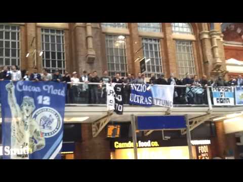 Tottenham - LAZIO (20/09/2012) Ultras Lazio : Raduno Liverpool Street