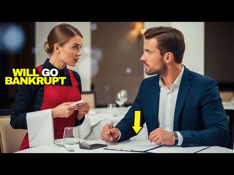 Billionaire asks waitress for financial advice as a joke — but her first words leave him speechless