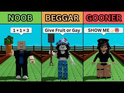 Different Types of Grow a Garden Players *COMPILATION*