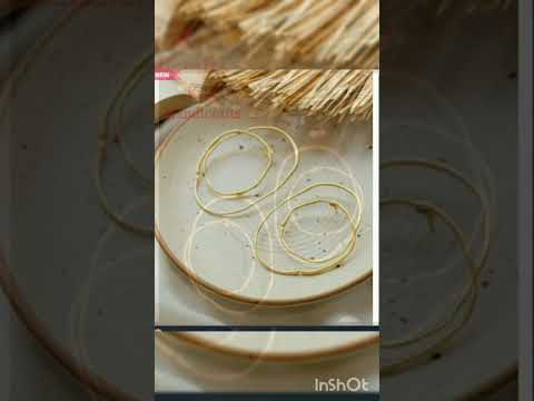 Handcrafted Brass Minimalist Gold double circle Shape earring