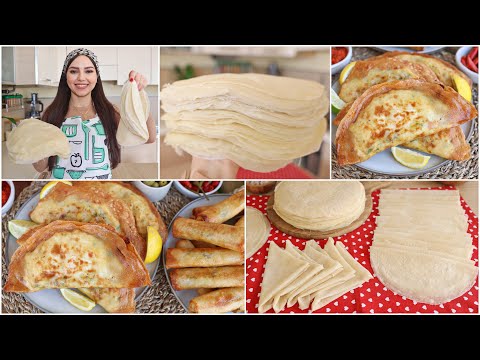 تحضيرات رمضان🌙ملسوقة دياري بالسميد فقط بطريقة سهلة مع طريقة تخزينها مع بريك بالعظمة وصوابع👌malsouka