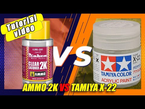 AMMO MIG CLEAR 2K VS TAMIYA X-22 -What is the difference ?