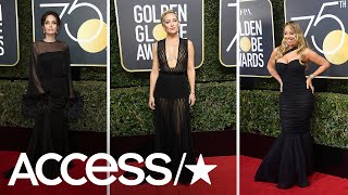 Sheer & Plunging Necklines Dominate The 2018 Golden Globes Red Carpet | Access