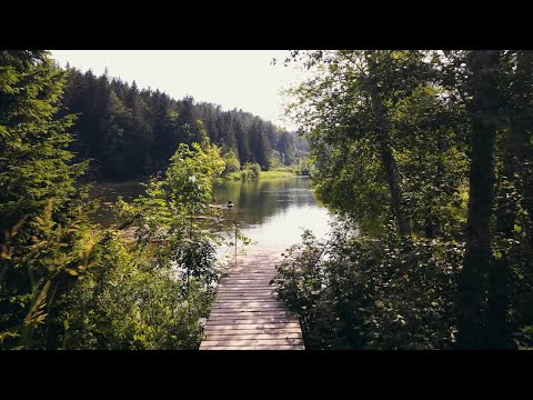 Ferienhaus am See Annaberg: Drohnen-Video mit Stausee & Unterkunft (30fps)