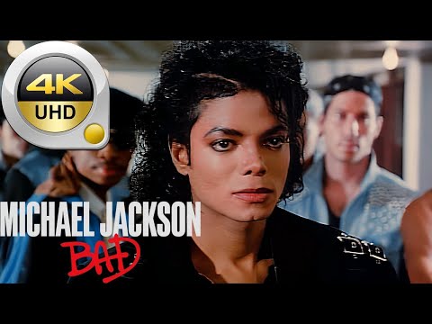 Michael Jackson - Bad | Restored Official Music Video - Remastered and Upscaled To 4K HD