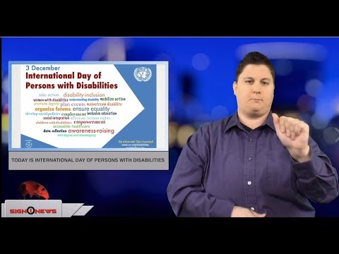 Today is International Day of Persons with Disabilities (ASL - 12.3.18)