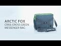 Arctic Fox Criss Cross Green Messenger Bag
