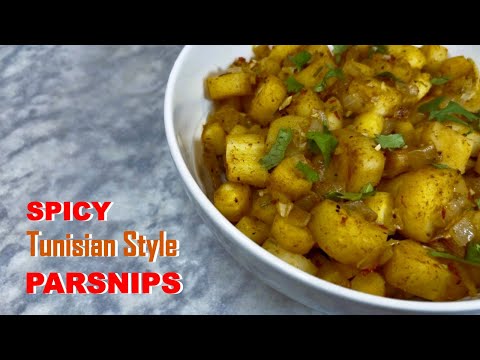SPICED Tunisian Style PARSNIPS Recipe | Cooking MZOURA
