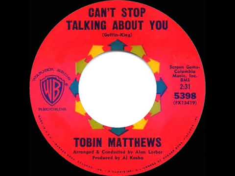 1st RECORDING OF: I Can’t Stop Talking About You - Tobin Matthews (1963)