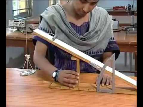 Coefficient of friction using an inclined plane physics prac...