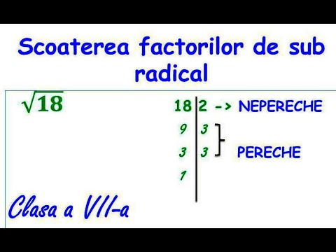 Removing factors from under the radical Grade 7 #radicals #mathematics