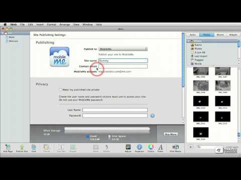 iWeb '09 201: Advanced iWeb - 05. Adding iWeb Sites
