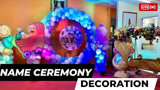 Name ceremony Decoration | Naming ceremony decoration ideas| @guruartevents  #namingceremony