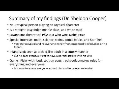 <p>609: Stereotyped Autism Spectrum Disorder in Television and Film</p>