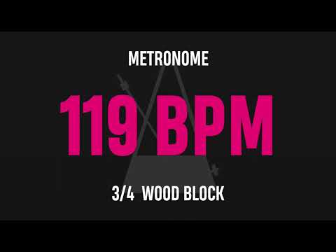 119 BPM 3/4 - Best Metronome (Sound : Wood block)