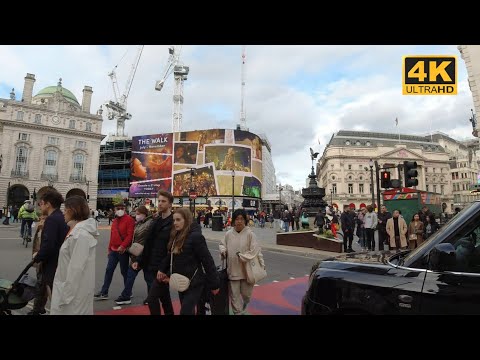 [4K] 🇬🇧  London Walk - Piccadilly to Green Park (Uncut video)