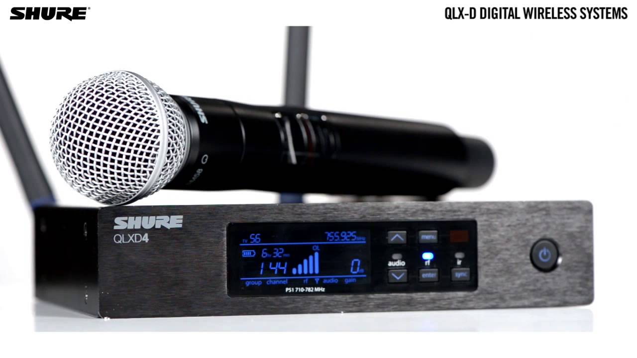 QLXD4 Digital Wireless Receiver shure-sm7b-microphone