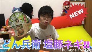 どん兵衛 レモン仕立ての塩豚ネギうどん‼️
