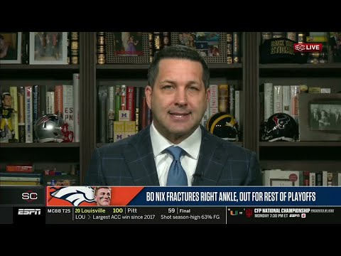 "Jarrett Stidham to start AFC Championship" - Adam Schefter updates Bo Nix's fractures right ankle