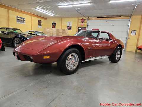 1975 Dark Red Corvette Hot Rod Stingray For Sale Video