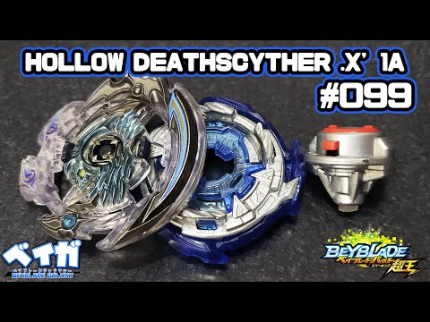 Testando combos 099 - HOLLOW DEATHSCYTHER .X' 1A vs 3 combos - Beyblade Burst