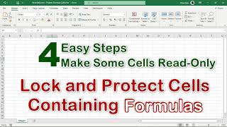 Download the video "How to Secure Formulas - Read-Only Settings for Specific Excel Cells #Excel"