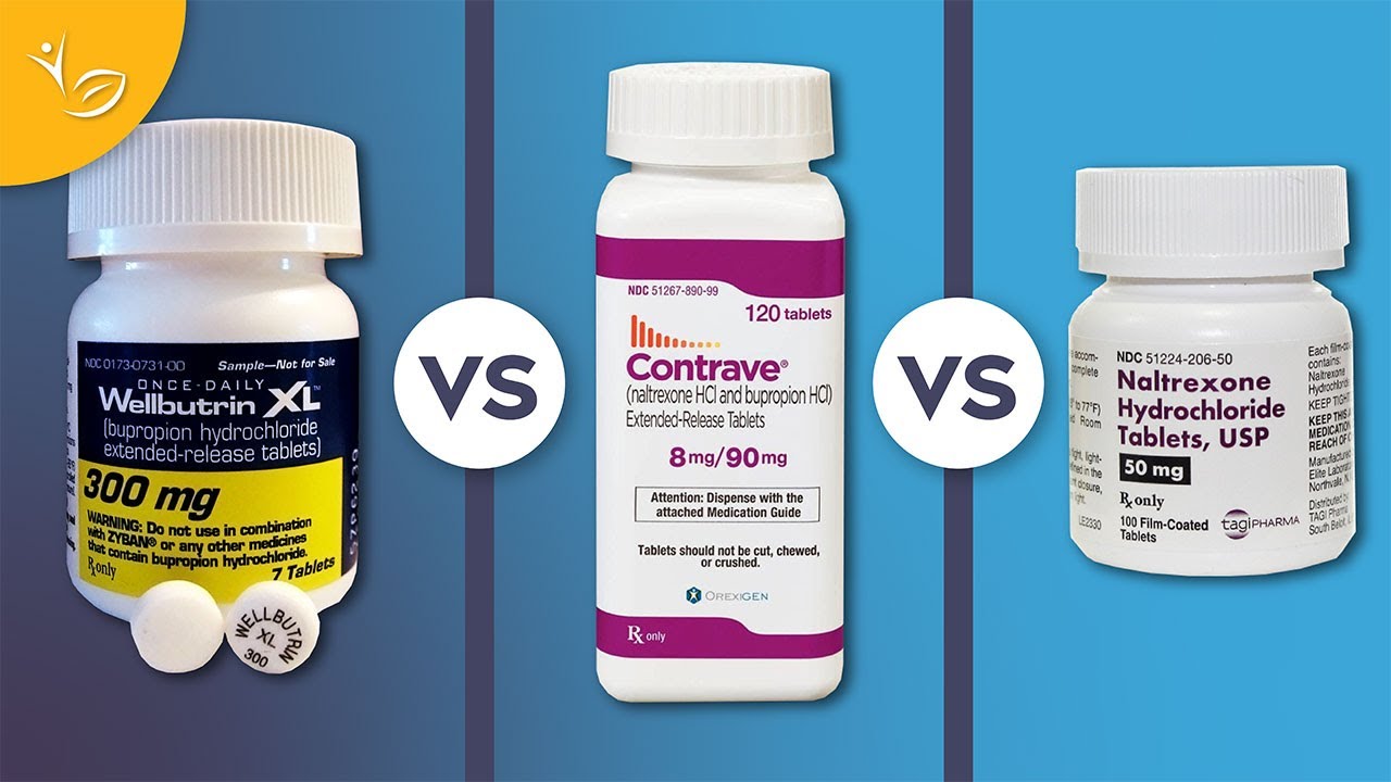Bupropion vs Contrave vs Naltrexone: Similarities and Differences