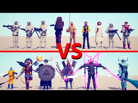 STAR WARS Team vs HIDDEN UNITS Team - Totally Accurate Battle Simulator TABS