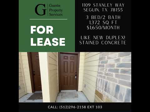 Modern 3-Bedroom Home in Seguin | Granite Counters + Private Fenced Yard! property video
