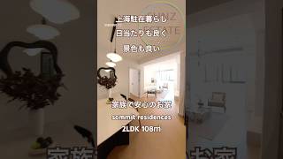 【上海ルームツアー】日当たりの良い大きな窓のお部屋に住みたい！浦東は景色も良い：匯豪天下