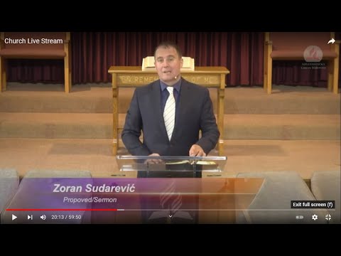2021-04-15 "Ni premalo ni previše" - Zoran Sudarević - Church Live Stream