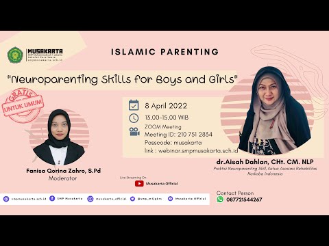 PARENTING ISLAMIC “Neuroparenting Skills for Boys and Girls” | dr.Aisah Dahlan, CHt. CM. NLP