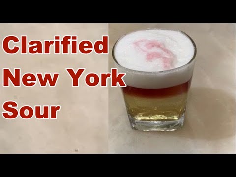 Clarified New York Sour