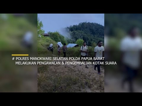 POLRES MANOKWARI SELATAN MELAKUKAN PENGAWALAN &amp; PENGEMBALIAN KOTAK SUARA