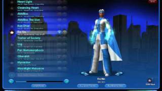 My characters in City of Heroes and Villains