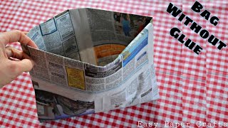 Newspaper bag without glue - Paper Bag without Glue