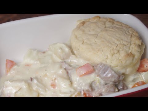 How To Make Creamy Chicken Pot Pie with Biscuit...
