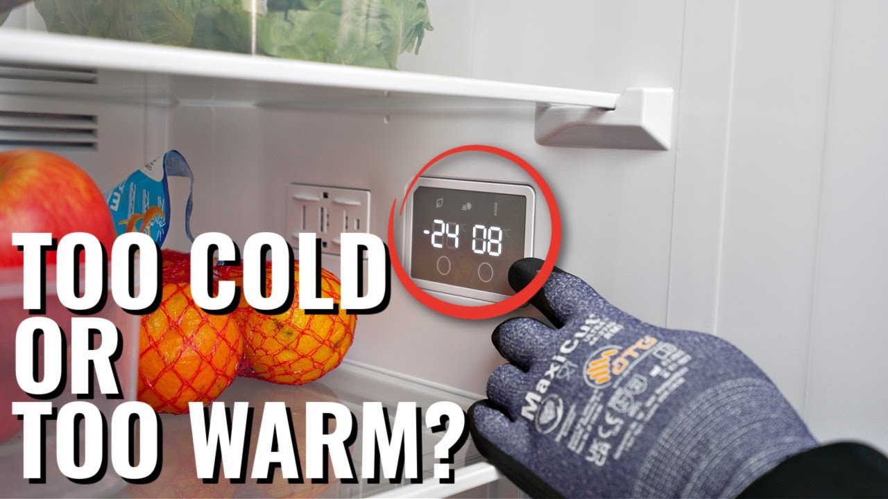How do you set the temperature of a Hotpoint refrigerator with freezer