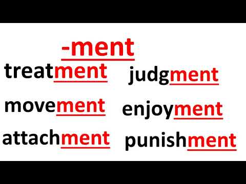 Ment Suffix in English – Meaning, words with Suffix ‘Ment